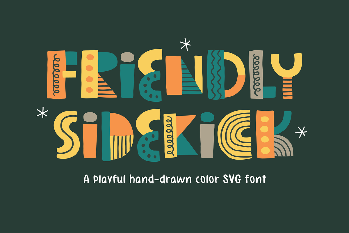 Friendly Sidekick Font, a Sans Serif Font by Denise Chandler (Photo 1 of 8)