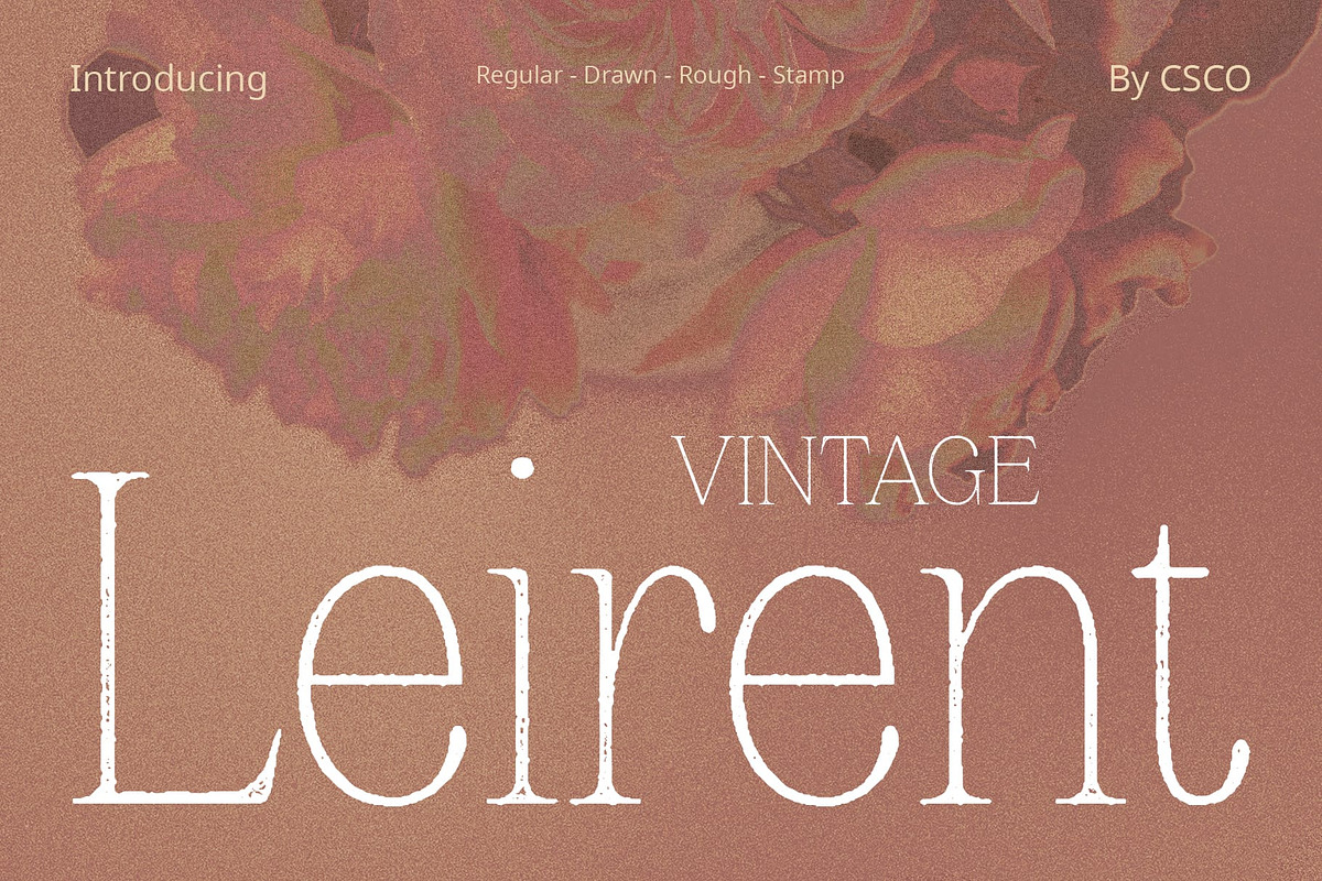 Leirent Vintage, a Serif Font by Craft Supply Co. (Photo 1 of 8)