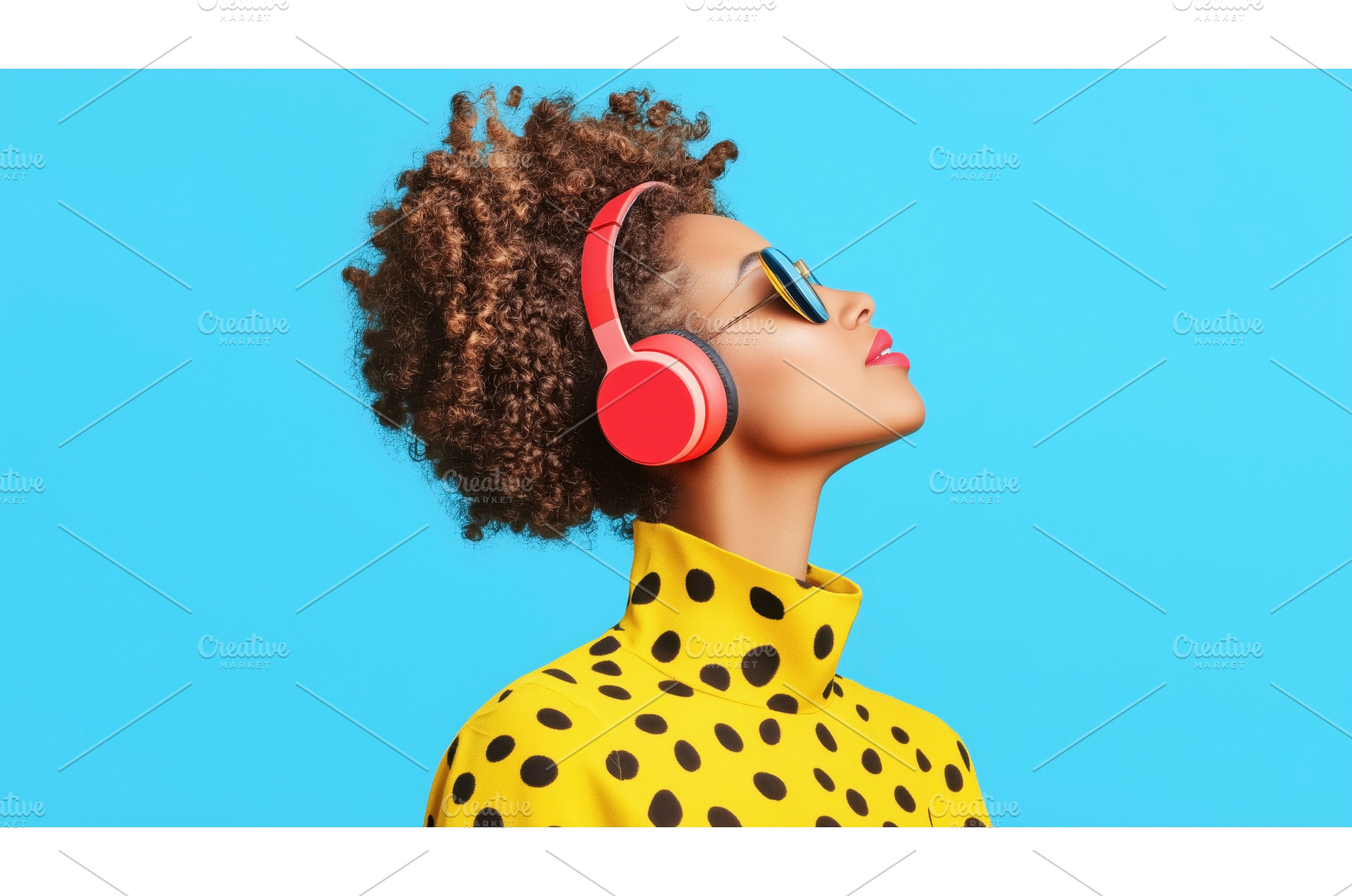 Fashionable Black woman wearing red, a Person Photo by Sergey Kotenev