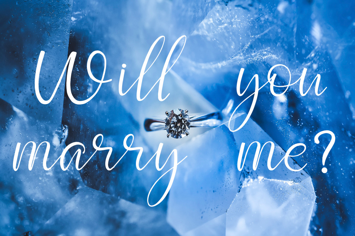 Script font Diamond Crystal, a Script Font by Almazova Dolzhenko (Photo 11 of 11)