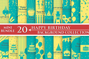 Happy Birthday Backgrounds Bundle, an Illustration by naem021 (Thumbnail 1 of 3)