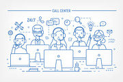 Call center and technical support, a Work Illustration by Good Studio (Thumbnail 4 of 9)