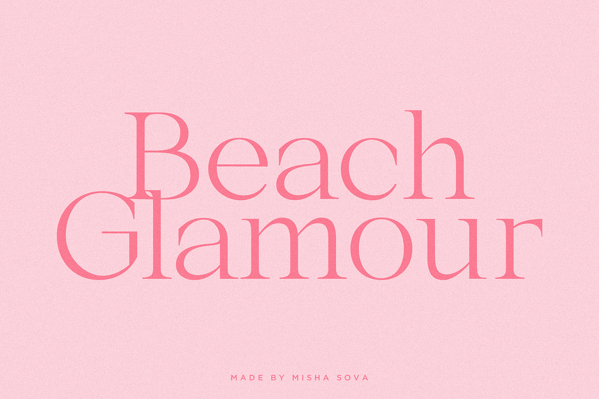 Beach Glamour - Summer Serif, a Serif Font by Misha Sova (Photo 7 of 9)