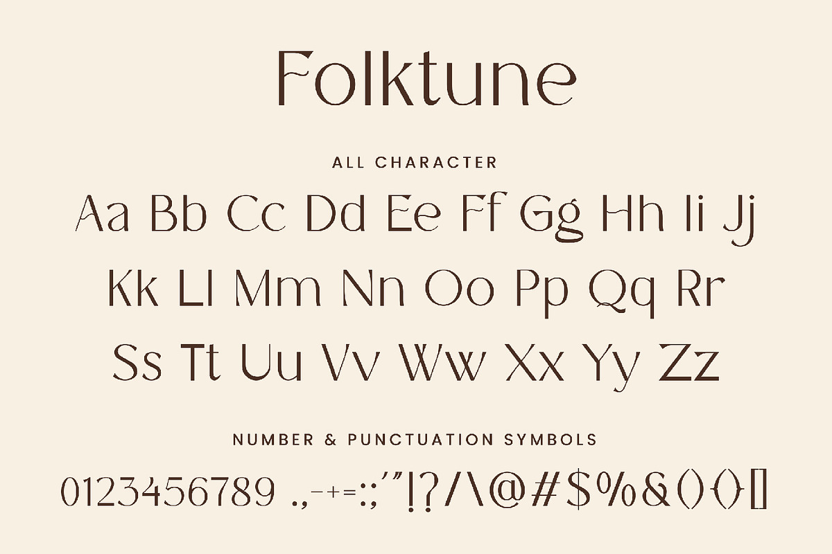 Folktune - Stylish Sans Serif Font, a Sans Serif Font by AQR Studio (Photo 7 of 8)