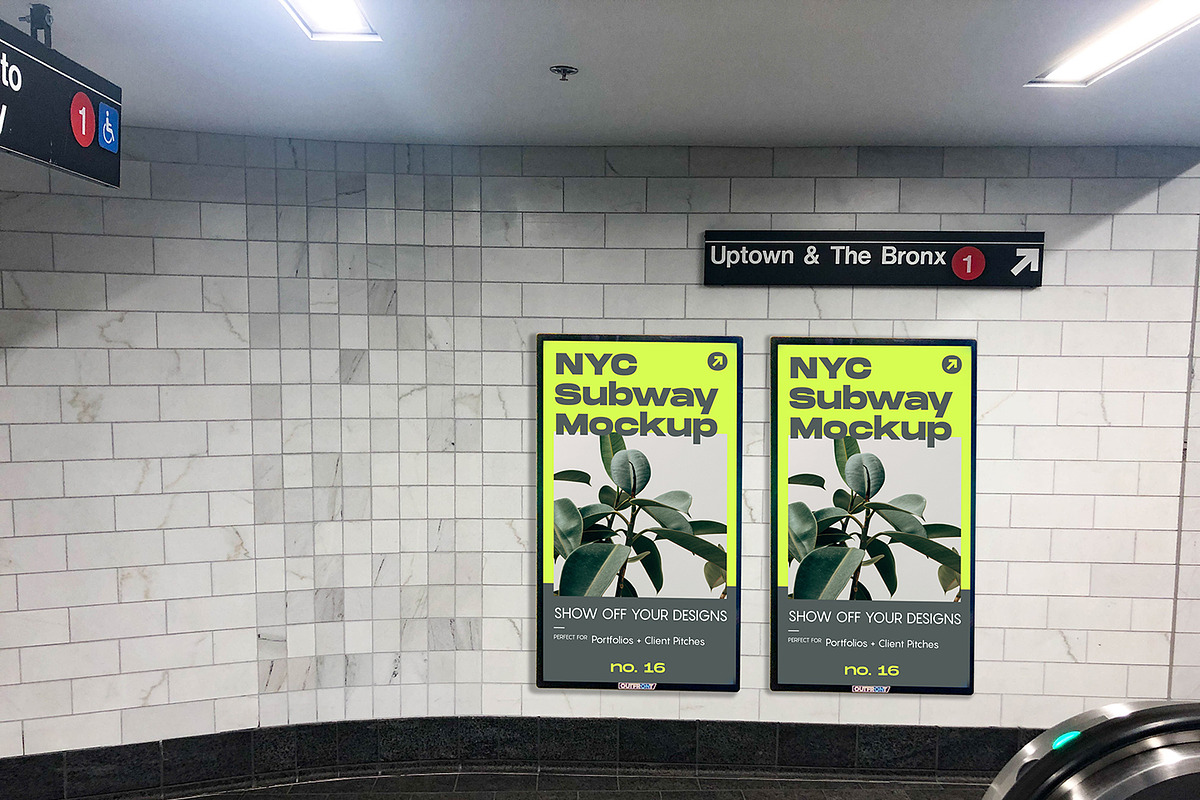 NYC Subway Mockup Bundle, an Advertising Mockup by NYC Billboard Mockups (Photo 13 of 21)