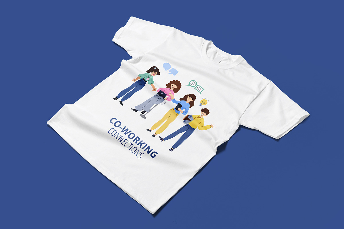 Co-Working Connections – Hand-drawn, a Work Illustration by CreativeValuation (Photo 10 of 10)