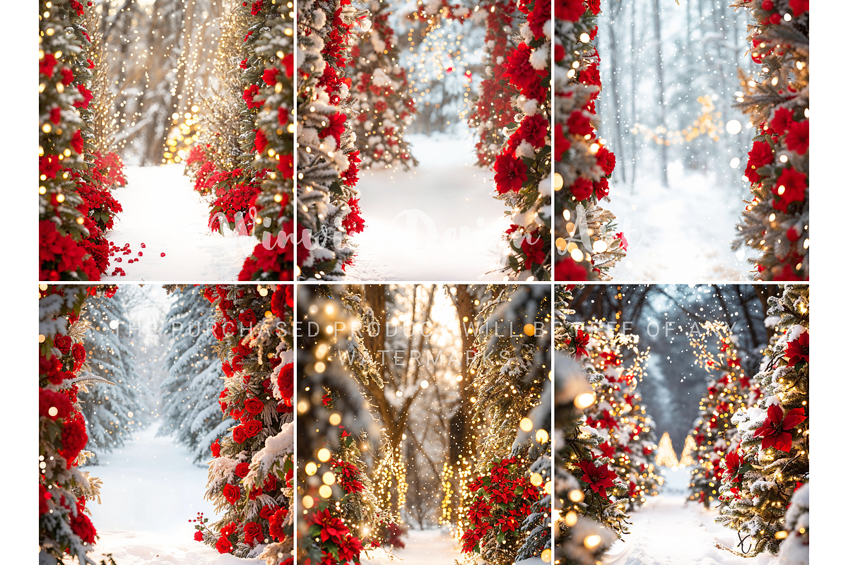 Christmas Bokeh Digital Background, a Background Photo by Winwin Design Art (Photo 7 of 8)