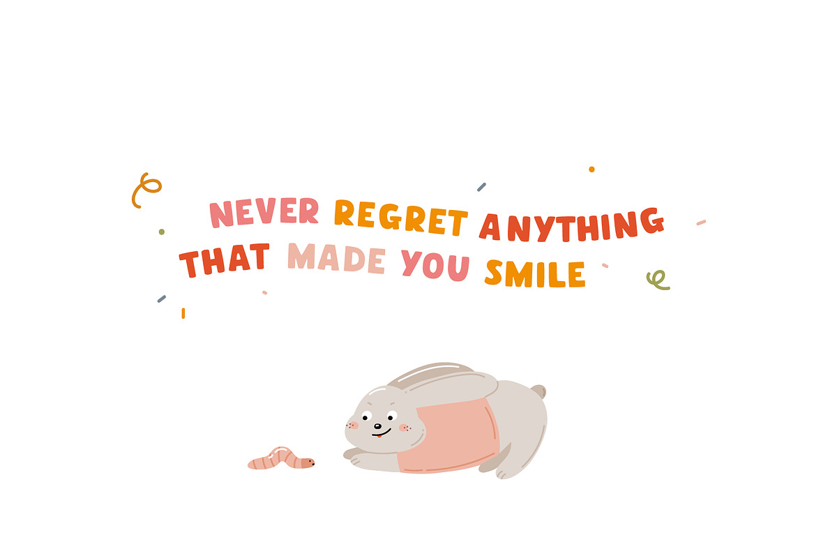 Little friends | Hand drawn font, a Sans Serif Font by JuliaVolkova (Photo 3 of 11)