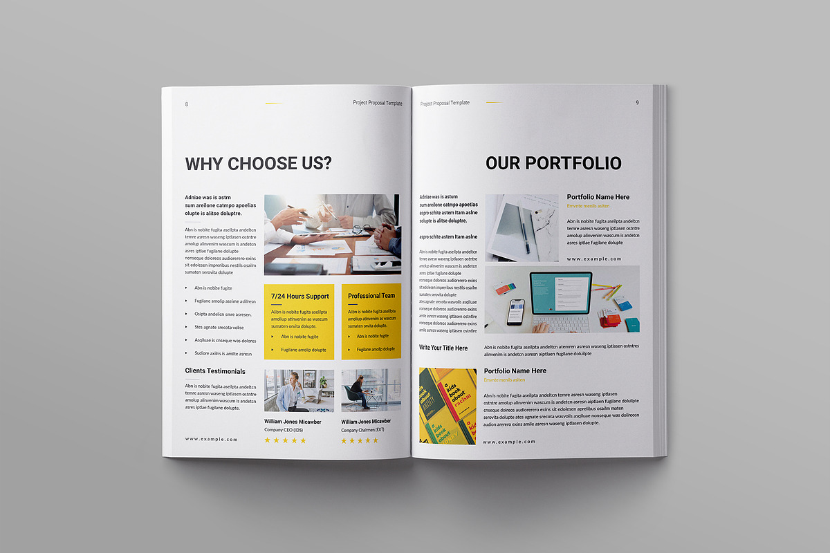 Project Proposal Template, a Brochure Template by Clicker-Stock (Photo 4 of 9)