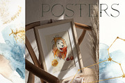 ASTROLOGY watercolor zodiac signs, a Decorative Illustration by Yuliya Derbisheva (Thumbnail 3 of 17)