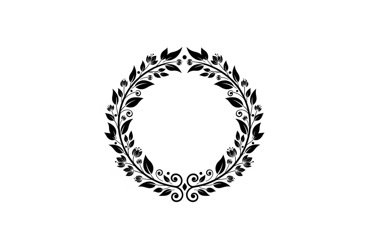 Botanical Floral Wreath SVG Bundle, an Illustration by Designs_River (Photo 22 of 31)