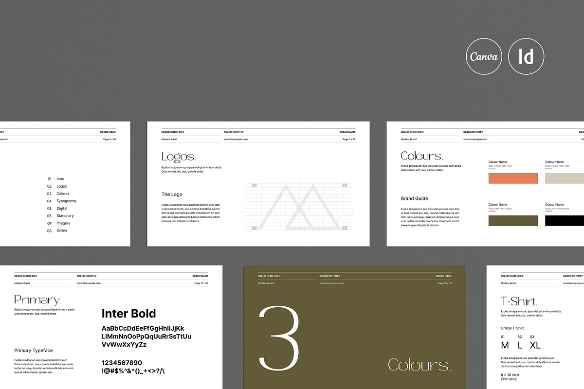 Brand Guidelines, a Templates & Theme by creathrivestudio (Photo 5 of 13)