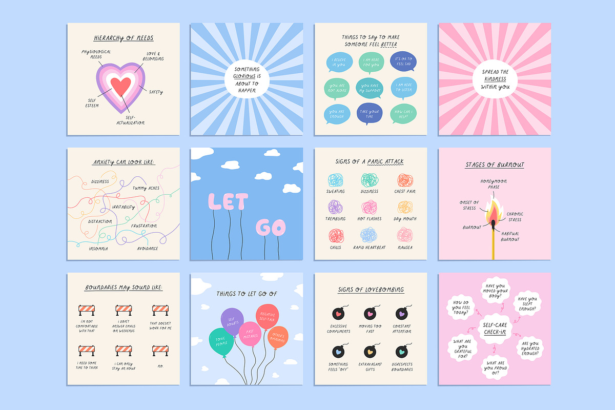 Therapy Social Pack - Canva, a Social Media Template by Willoe Studio (Photo 5 of 9)