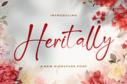 Heritally – Elegant Signature Font, a Script Font by Imiftype Studio (Thumbnail 1 of 7)