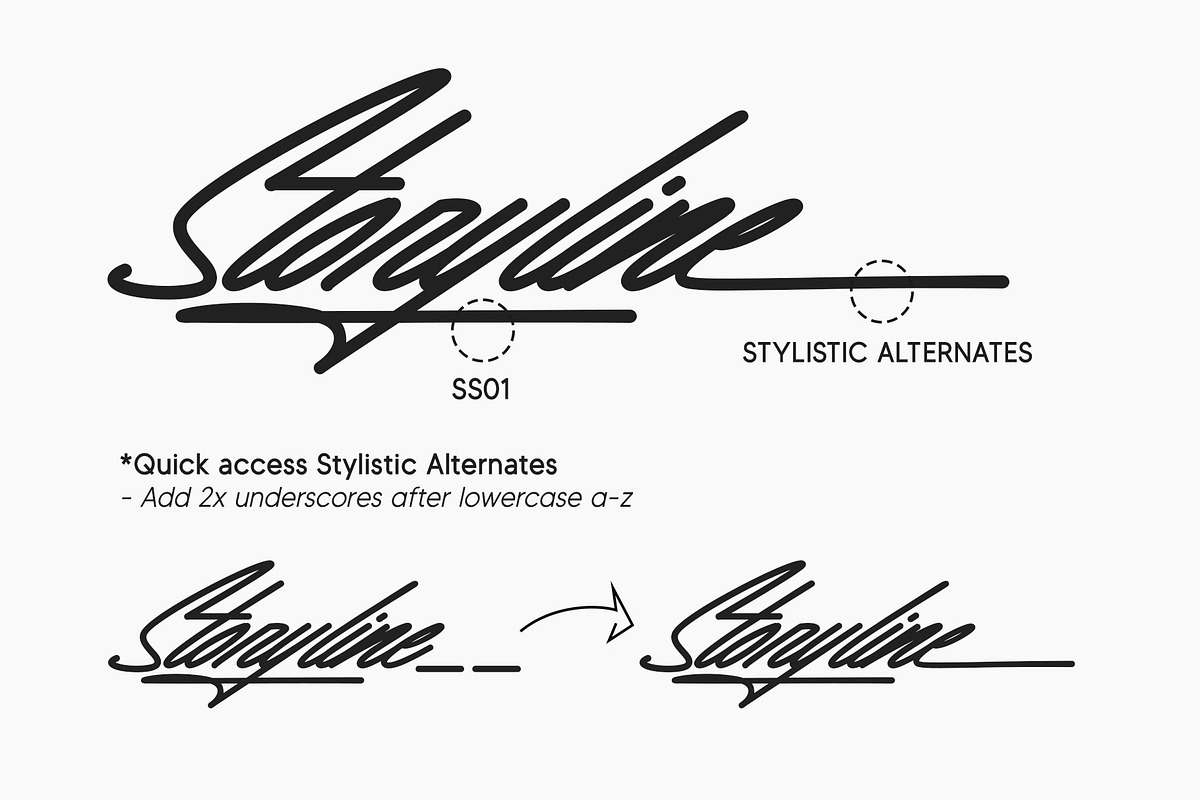 Cielline | Signature Font, a Script Font by Lemonthe (Photo 3 of 9)