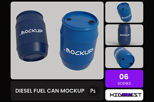 Diesel Fuel Can Mockup