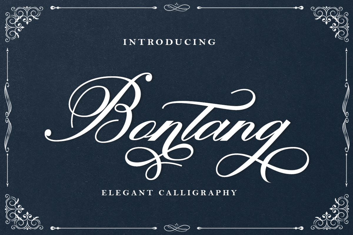 Bontang, a Script Font by Nurul_kamal (Photo 1 of 5)