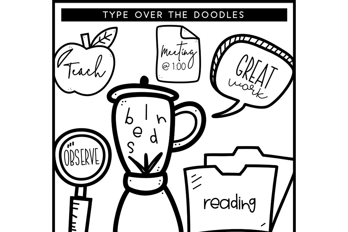 All The Things - Doodle Font preview 6