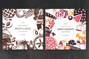Fruit Cake & Berry Pie Collection, a Food Illustration by Yevheniia (Thumbnail 4 of 8)