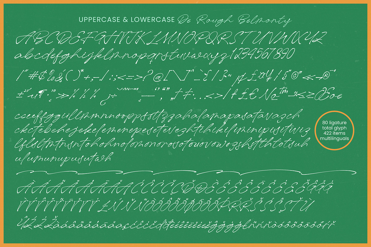 De Rough Belmonty Modern Rough, a Script Font by Letterena Studios Script (Photo 14 of 15)