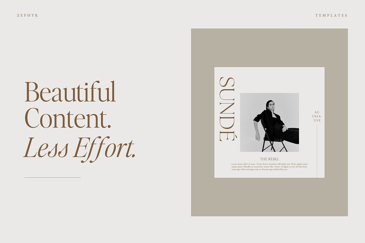 Minimalist Instagram Templates Canva, a Social Media Template by Adam and Grace (Photo 4 of 22)