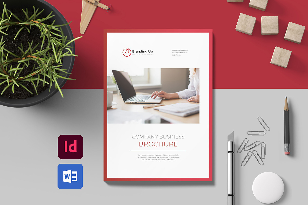 Company Profile Template WORD & INDD, a Brochure Template by Taiffco (Photo 1 of 8)