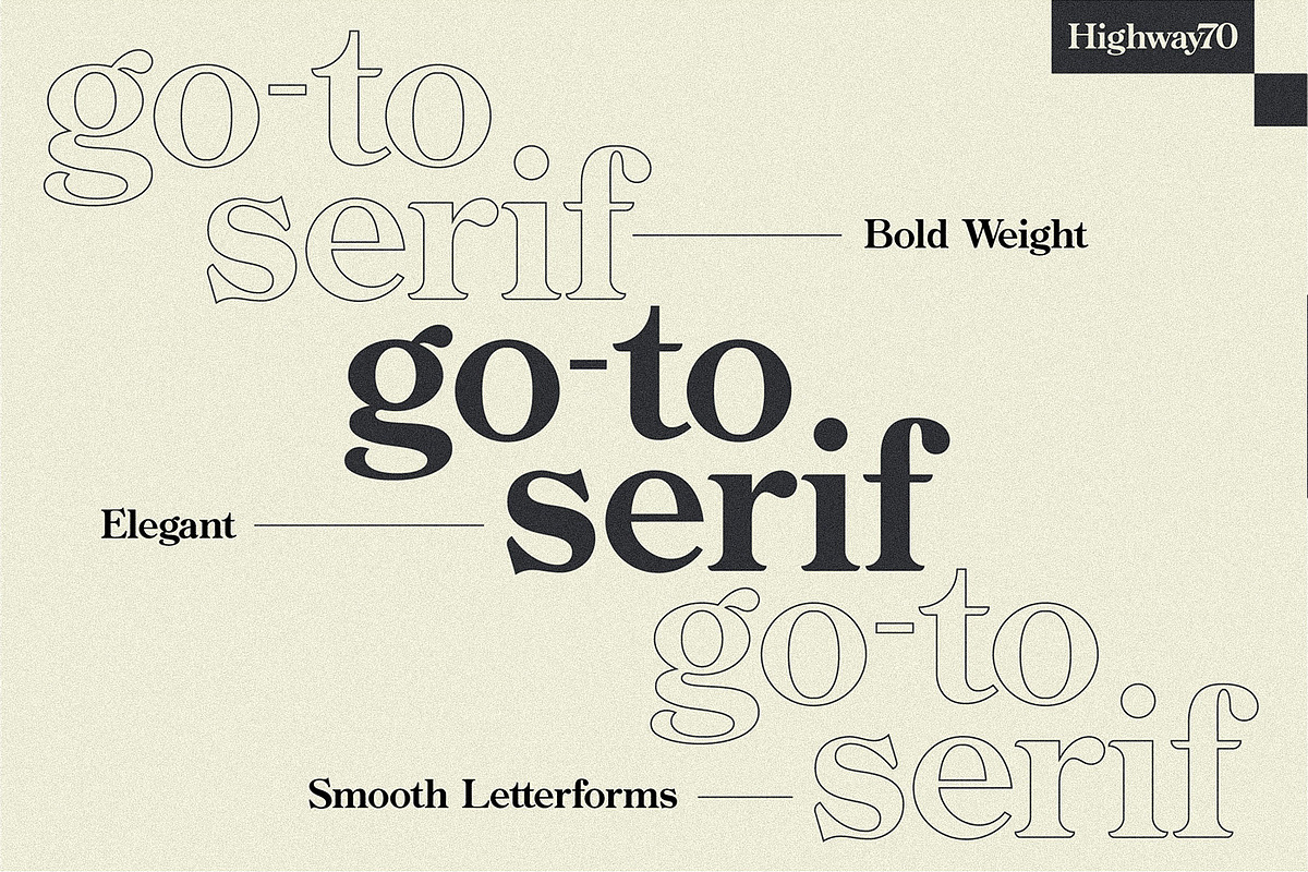 Highway 70 - Retro Serif, a Serif Font by Lateral Design (Photo 8 of 15)