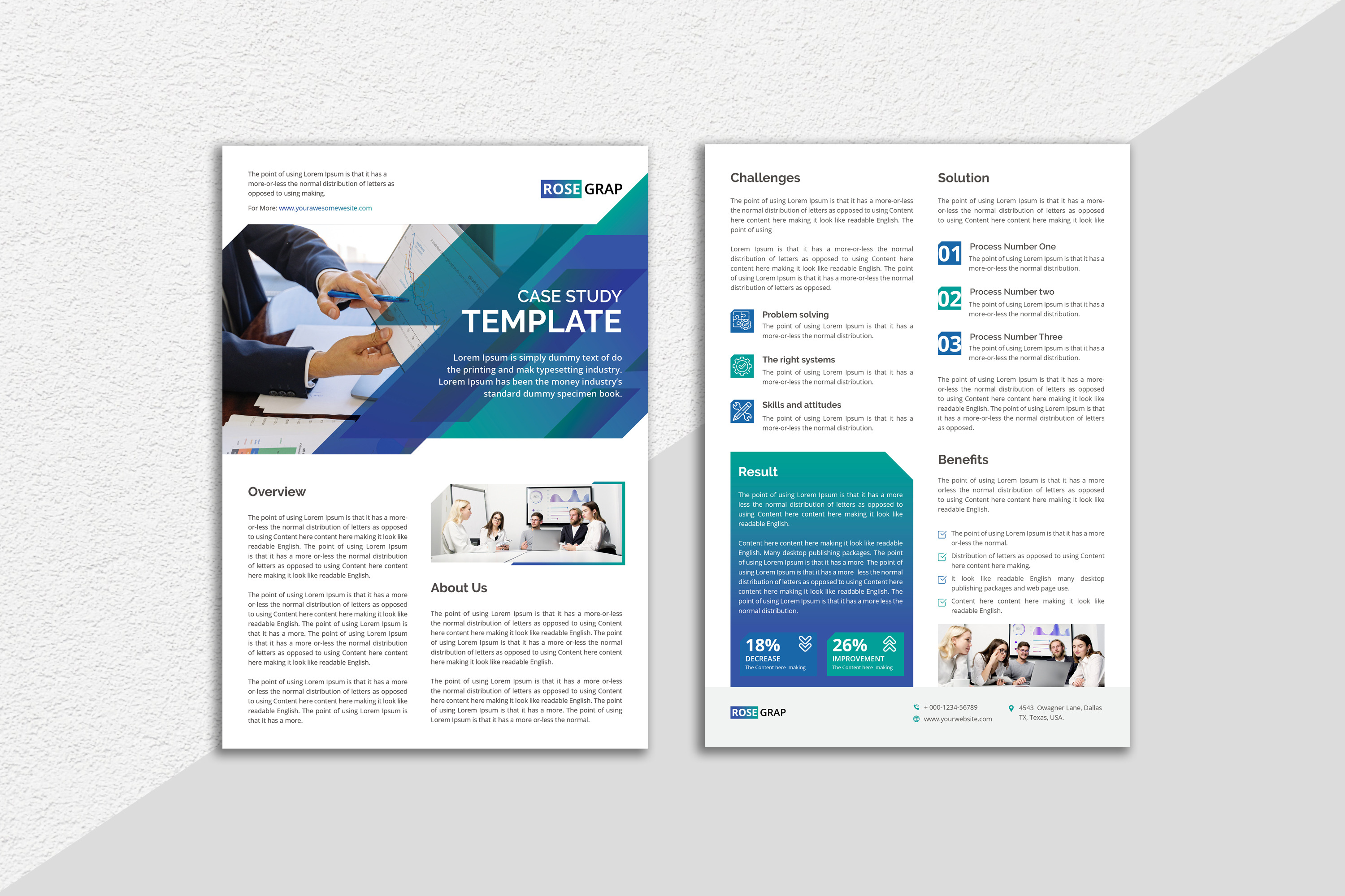 Case Study Template Indesign