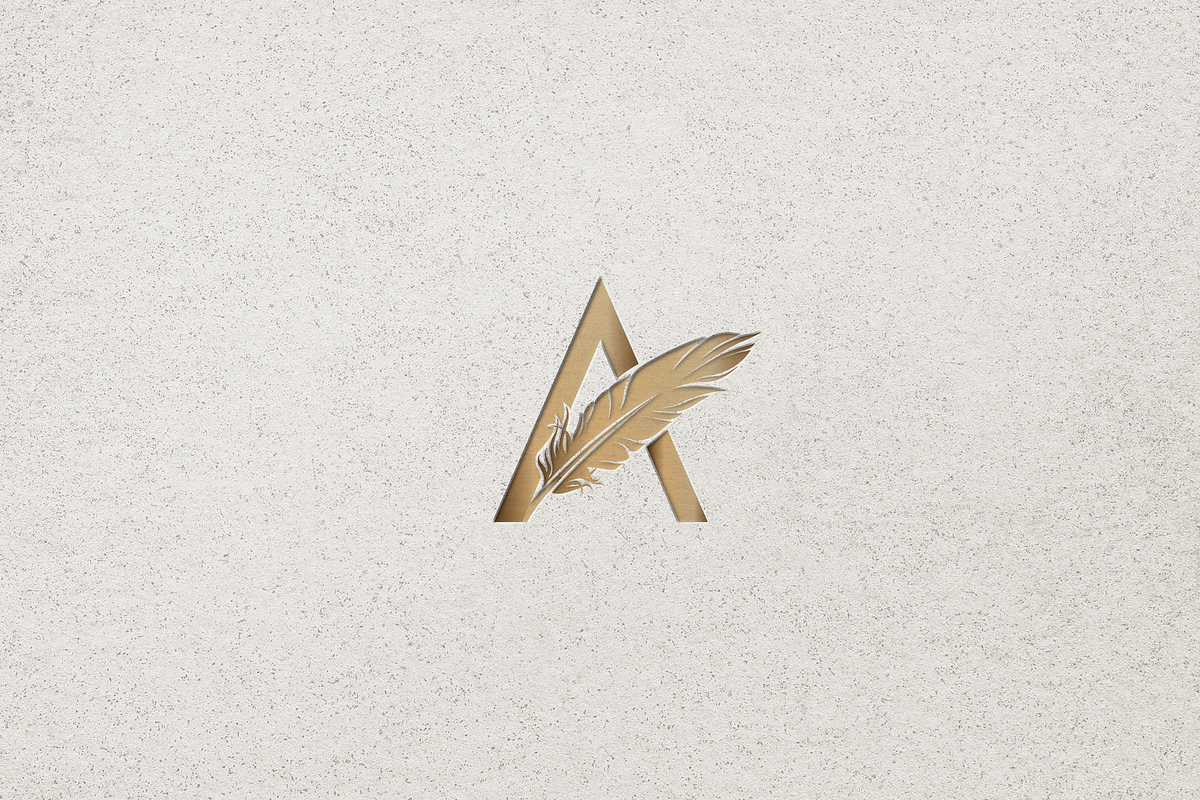 Luxury Letter A with Feather Logo, a Branding & Logo Template by Luxury Logos (Photo 4 of 4)