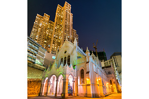 Cathedral of the Immaculate Conception in Hong Kong, an Architecture Photo by Leonid Andronov