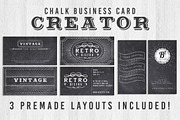 Chalk Business Card Creator, a Business Card Template by SkyvaraSupply (Thumbnail 1 of 5)