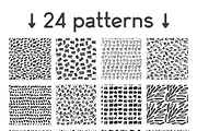 24 doodle ink seamless patterns, a Pattern Graphic by pixelwerk (Thumbnail 2 of 3)