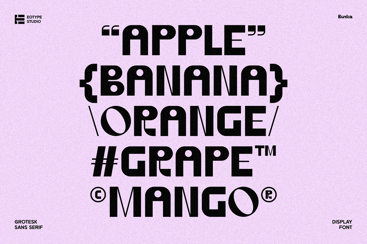 Bunka Display Font | Creative Market