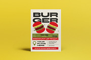 Retro Hamburger Promo Flyer Set, a Flyer Template by graphicook (Thumbnail 2 of 4)
