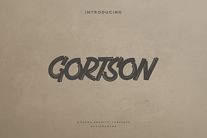 Gortson - Modern Handbrush Typeface