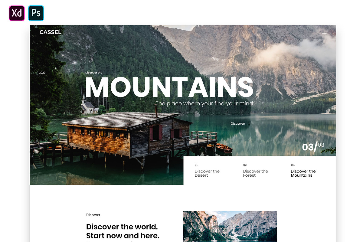 Cassel - Modern & Clean Landingpage, a Landing Page Template by ESKOR (Photo 1 of 3)