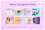 Retro Instagram Feed Canva Template, a Social Media Template by Cultive Creative (Thumbnail 10 of 14)