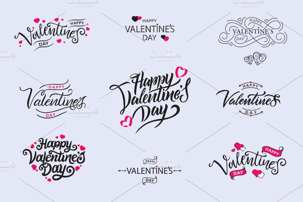 Valentine's Day Collection, a Poster Template by Anna's Lettering (Photo 2 of 8)