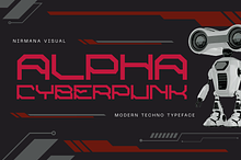 Alpha Cyberpunk - Modern Sci-fi Font