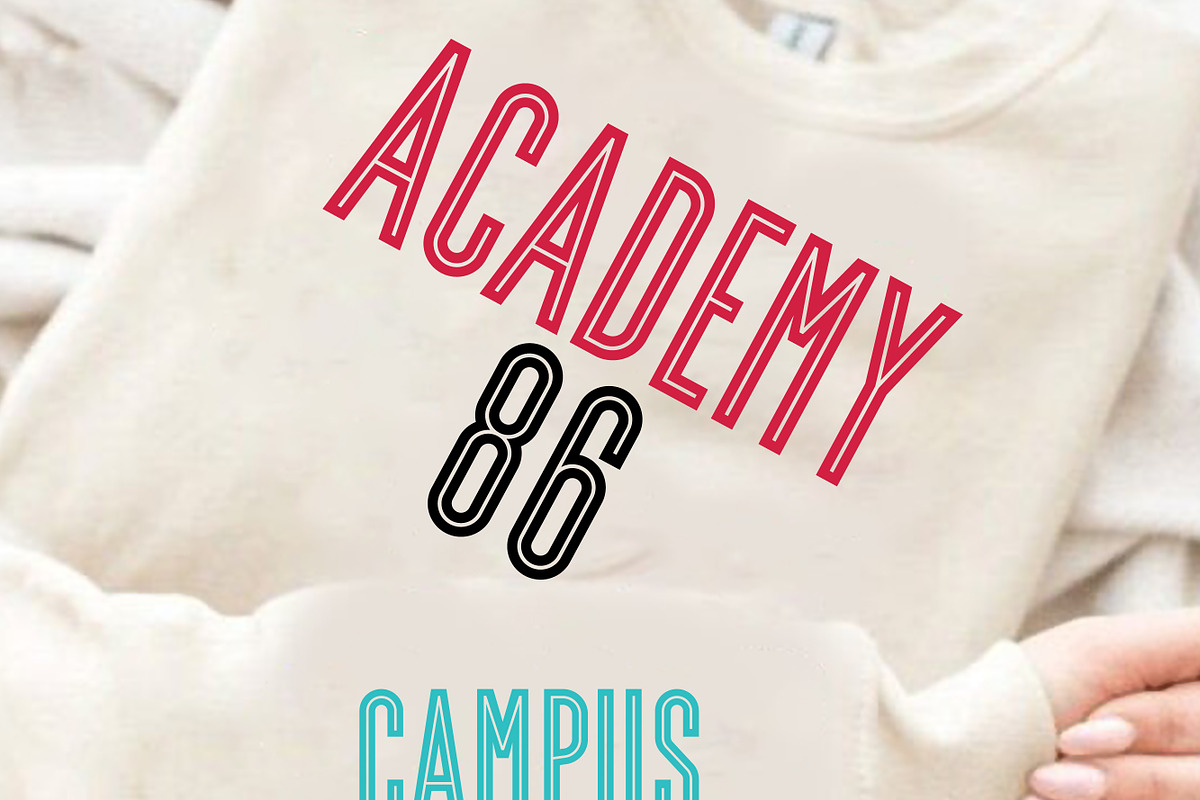 Sporty Varsity - Sans Varsity, a Slab Serif Font by MaxArt Foundry (Photo 2 of 3)