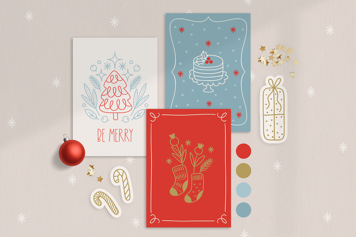 Tender Christmas Kit, a Seasonal Illustration by miumiu (Photo 2 of 15)