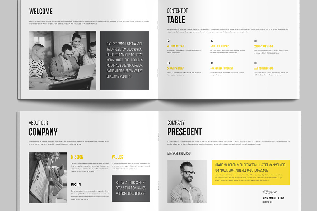 Landscape Company Brochure Template preview 3