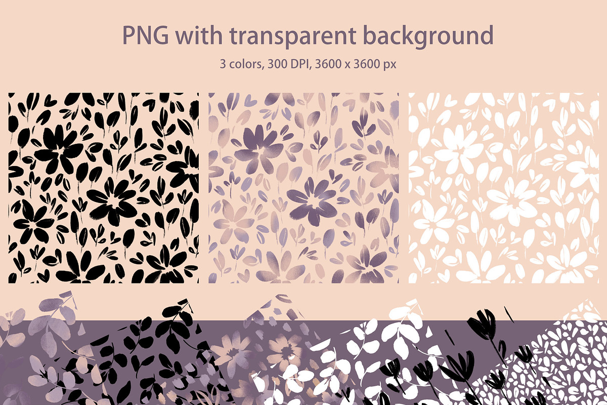 Flower garden patterns, a Pattern Graphic by Wild Rose (Photo 3 of 6)