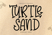Turtle Sand | Display Font, a Handwritten Font by esamaradany (Thumbnail 1 of 7)