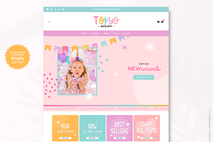 Colorful Rainbow Party Shopify Theme, a Shopify Template by Macarons and Mimosas