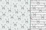 Cute rabbits patterns colection!, a Pattern Graphic by Irene_Boiko_ART (Thumbnail 10 of 21)