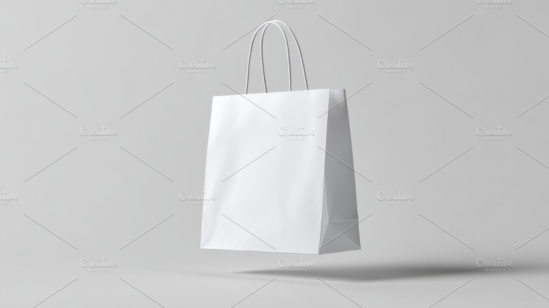 Shopping bag floating in space, a Photo by Beautiful things