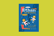 Colorful Kids Birthday Invitation, a Card Template by Neermana (Thumbnail 2 of 4)