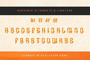 Heavinus - Classic Blackletter Font, a Blackletter Font by Dhabee (Thumbnail 4 of 15)