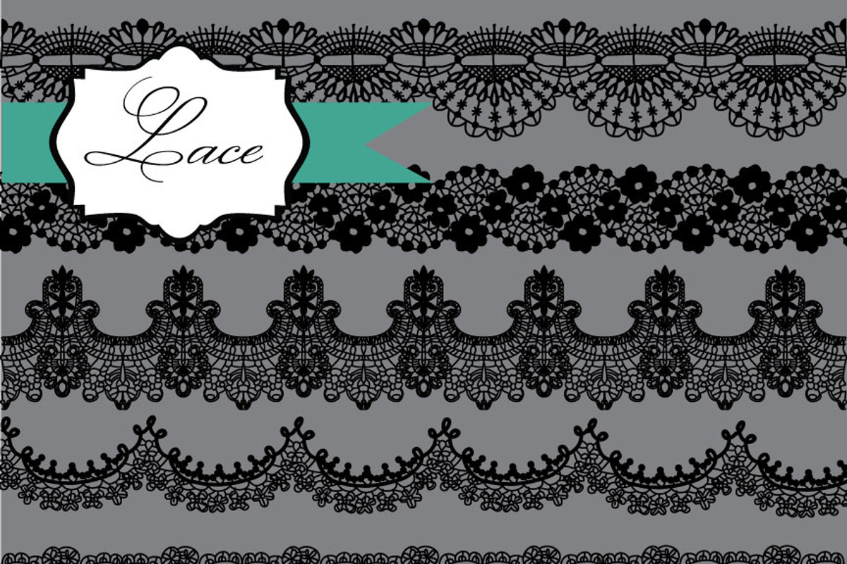Lace Borders Clipart preview 2